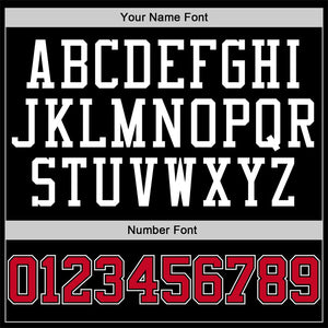 Custom Black Red-Red Classic Sets Basketball Jersey