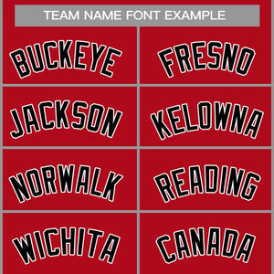 Custom Red Black-White Classic Tops Casual Basketball Jersey
