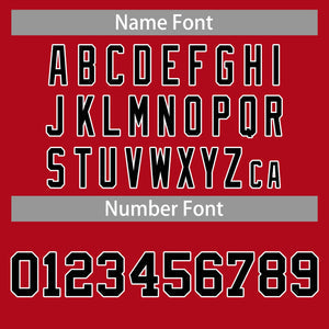 Custom Red Black-White Classic Tops Casual Basketball Jersey