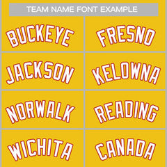 Custom Yellow White-Red Classic Tops Casual Basketball Jersey