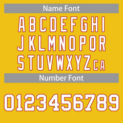 Custom Yellow White-Red Classic Tops Casual Basketball Jersey