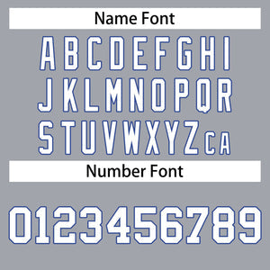 Custom Dark Gray White-Royal Classic Tops Casual Basketball Jersey