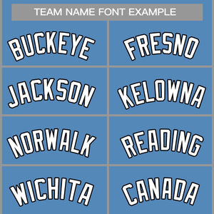 Custom Light Blue White-Black Classic Tops Casual Basketball Jersey