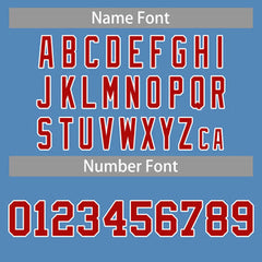 Custom Light Blue Red-White Classic Tops Casual Basketball Jersey