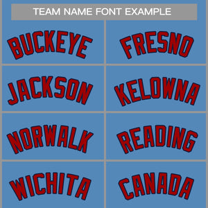 Custom Light Blue Red-Navy Classic Tops Casual Basketball Jersey