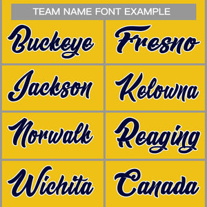 Custom Yellow Navy-White Classic Tops Casual Basketball Jersey