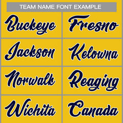 Custom Yellow Navy-White Classic Tops Casual Basketball Jersey