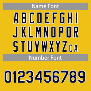 Custom Yellow Navy-White Classic Tops Casual Basketball Jersey