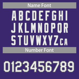 Custom Purple White-Gray Classic Tops Casual Basketball Jersey