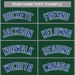 Custom Green Royal-White Classic Tops Casual Basketball Jersey