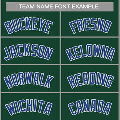 Custom Green Royal-White Classic Tops Casual Basketball Jersey