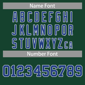 Custom Green Royal-White Classic Tops Casual Basketball Jersey