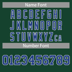 Custom Green Royal-White Classic Tops Casual Basketball Jersey