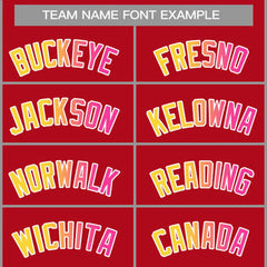 Custom Red Yellow-White Classic Tops Casual Basketball Jersey