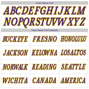 Custom White Purple-Yellow Classic Tops Casual Fake Sleeve Basketball Jersey