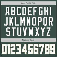 Custom Hunter Green White-Cream Classic Tops Casual Fake Sleeve Basketball Jersey