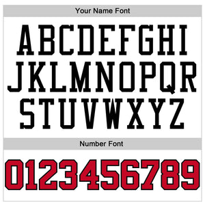 Custom White Red-Black Classic Tops Casual Fake Sleeve Basketball Jersey