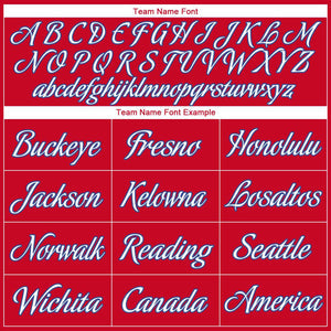 Custom Red White-Blue Classic Tops Casual Fake Sleeve Basketball Jersey