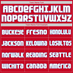 Custom Red White-Light Blue Classic Tops Casual Fake Sleeve Basketball Jersey