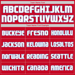 Custom Red White-Light Blue Classic Tops Casual Fake Sleeve Basketball Jersey