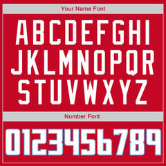 Custom Red White-Light Blue Classic Tops Casual Fake Sleeve Basketball Jersey