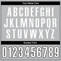 Custom Gray White-Black Classic Tops Casual Fake Sleeve Basketball Jersey