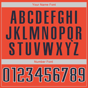 Custom Orange Navy Classic Tops Casual Fake Sleeve Basketball Jersey