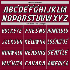 Custom Maroon White-Black Classic Tops Casual Fake Sleeve Basketball Jersey