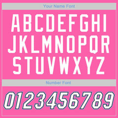 Custom Pink White-Black Classic Tops Casual Fake Sleeve Basketball Jersey