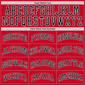 Custom Red Black-White Classic Tops Casual Fake Sleeve Basketball Jersey