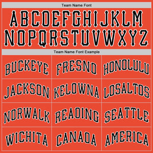 Custom Orange Black-White Classic Tops Casual Fake Sleeve Basketball Jersey