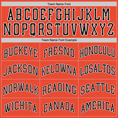 Custom Orange Black-White Classic Tops Casual Fake Sleeve Basketball Jersey