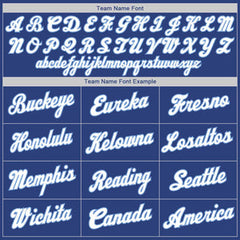 Custom Royal White-Light Blue Classic Tops Casual Fake Sleeve Basketball Jersey