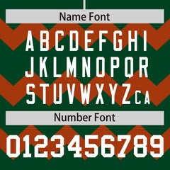 Custom Green Texas Orange-White Personalized Ripple Design Authentic Baseball Jersey