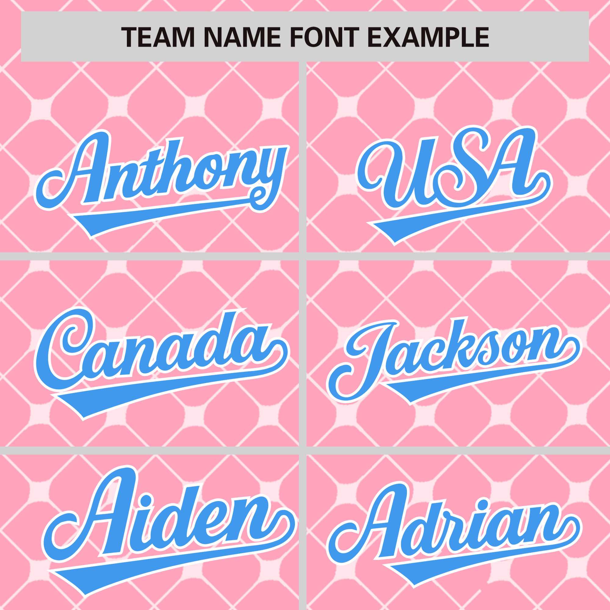 Custom Light Pink Powder Blue-White Personalized Plaid Design Authentic Baseball Jersey