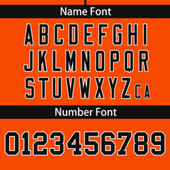 Custom Orange Black-White Personalized Color Block Authentic Baseball Jersey