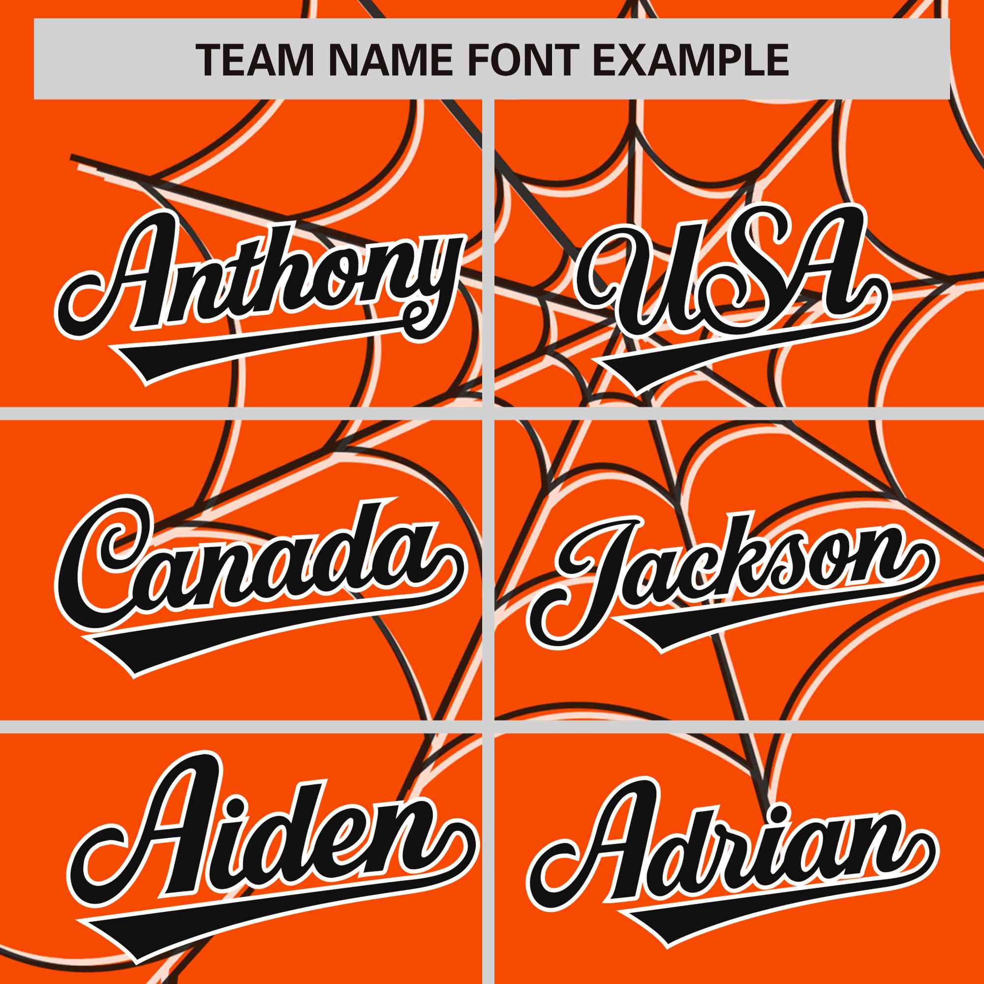 Custom Orange Black Spider Web Pattern Raglan Sleeves Authentic Baseball Jersey