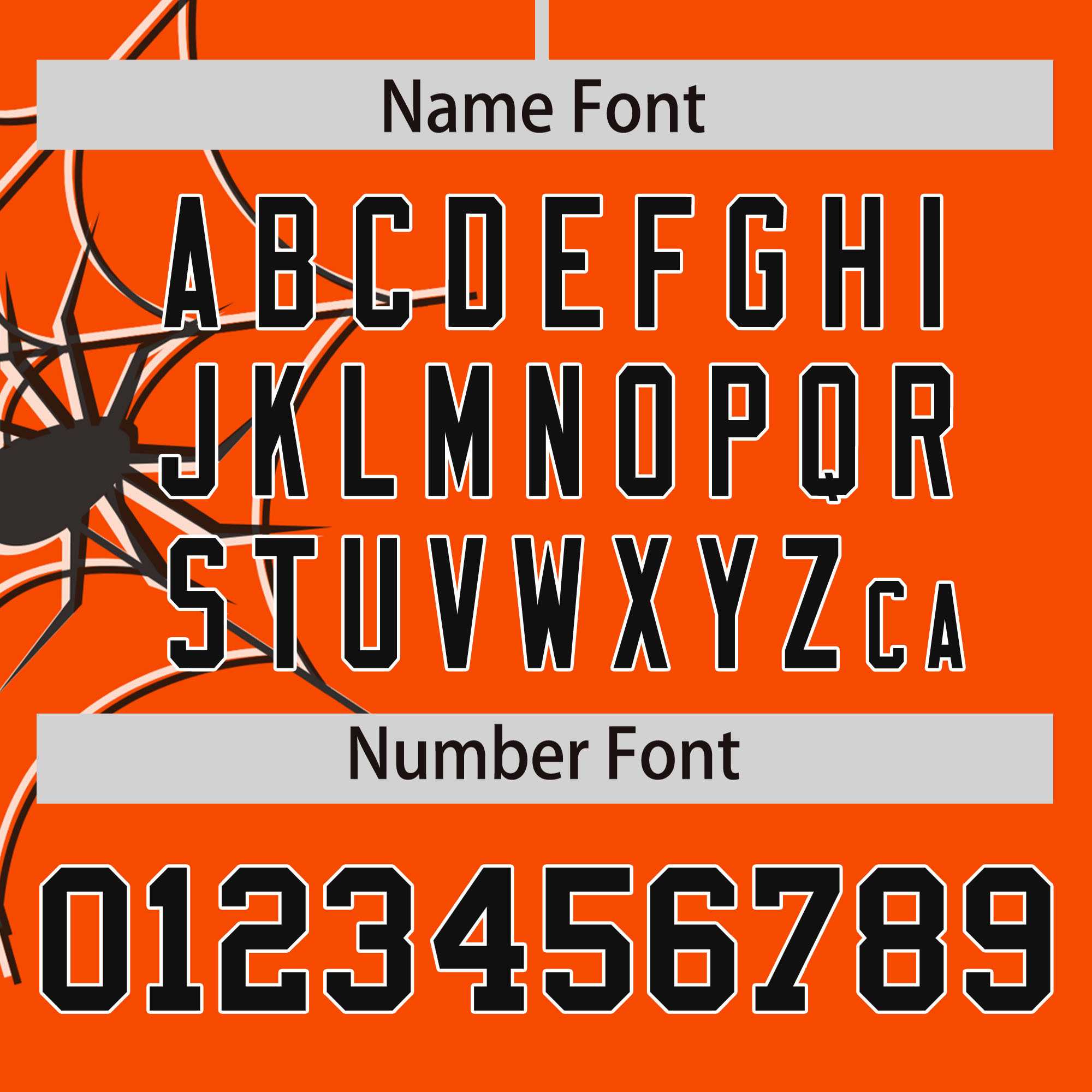 Custom Orange Black Spider Web Pattern Raglan Sleeves Authentic Baseball Jersey