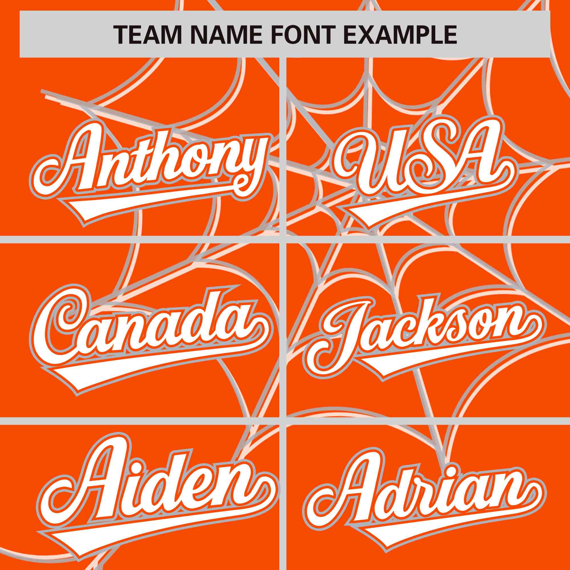 Custom Orange Gray Spider Web Pattern Raglan Sleeves Authentic Baseball Jersey