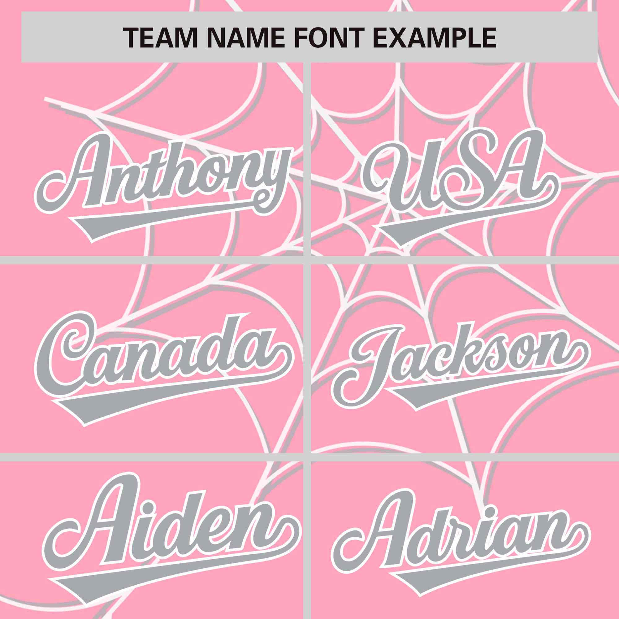 Custom Light Pink White Spider Web Pattern Raglan Sleeves Authentic Baseball Jersey