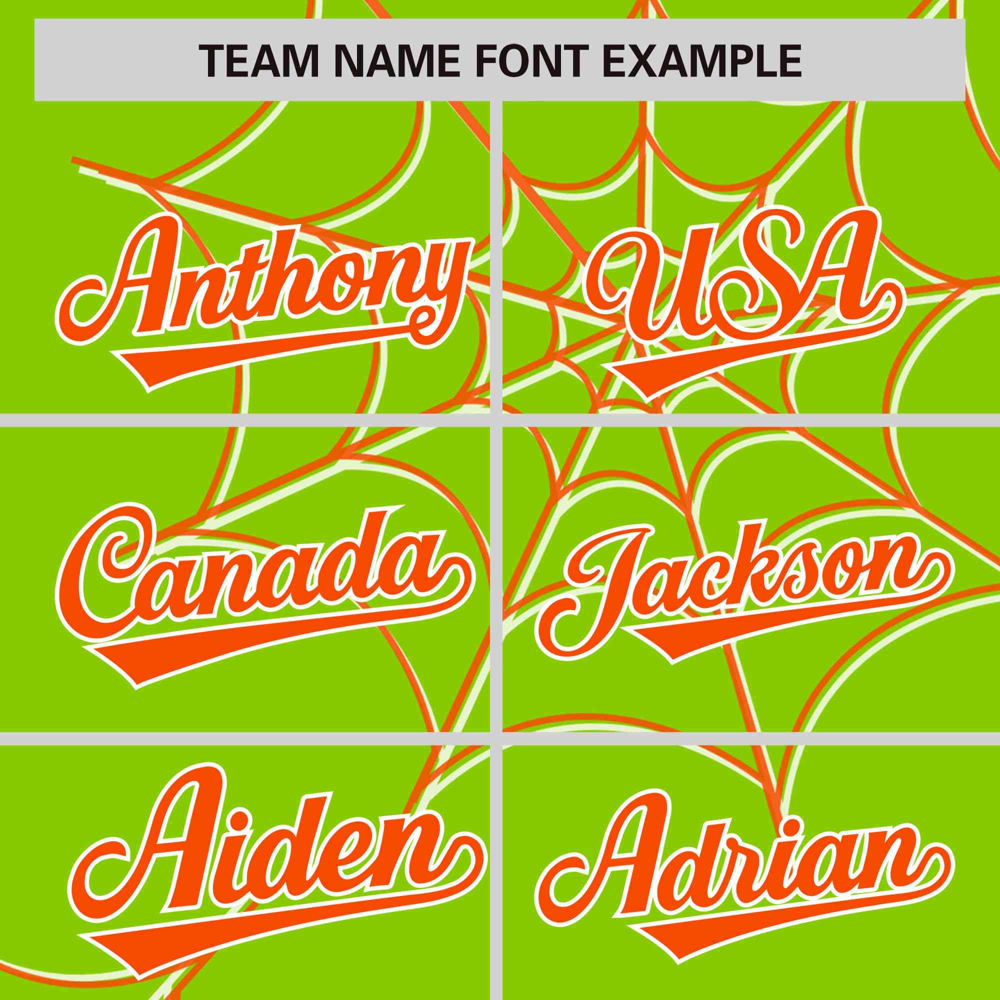 Custom Neon Green Orange Spider Web Pattern Raglan Sleeves Authentic Baseball Jersey