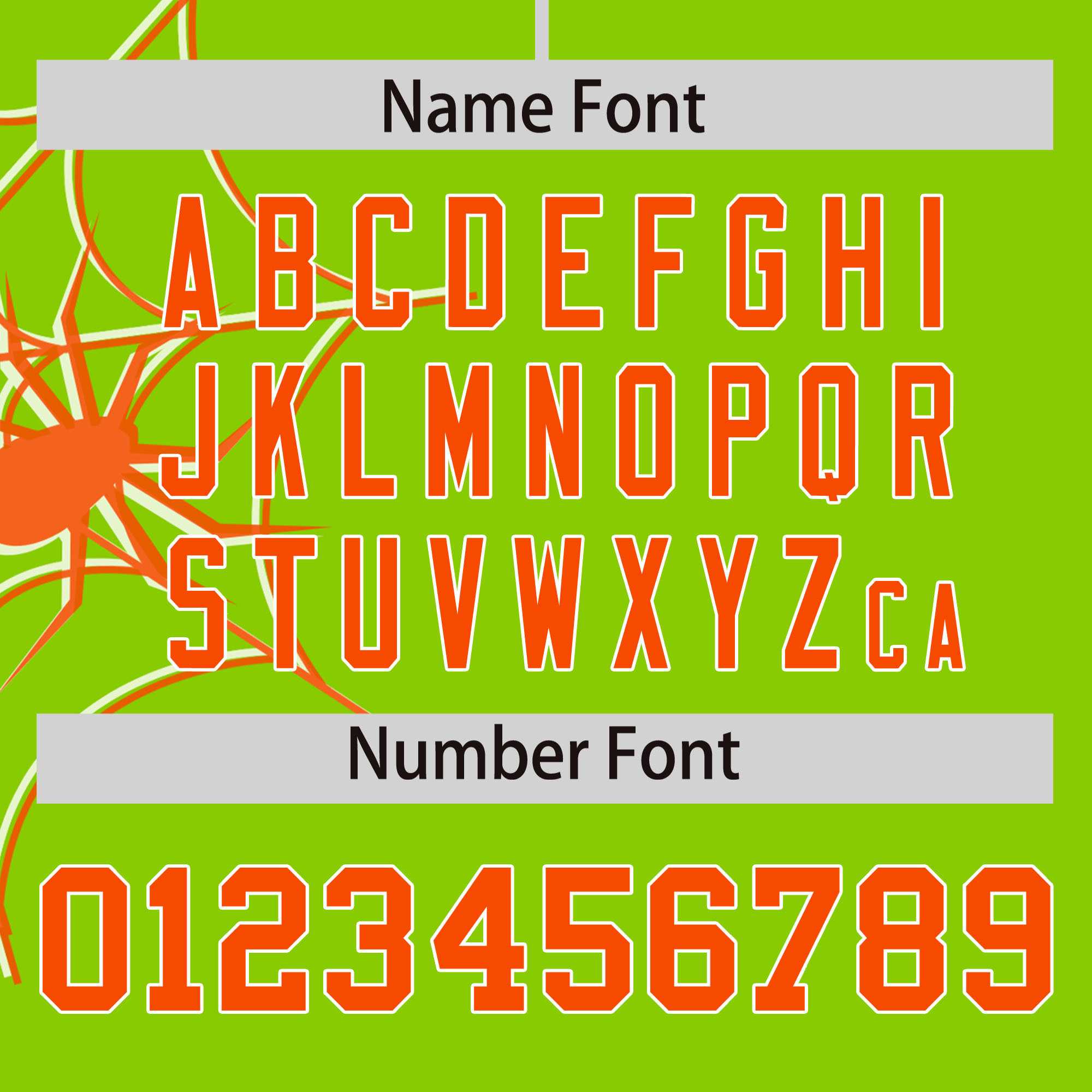 Custom Neon Green Orange Spider Web Pattern Raglan Sleeves Authentic Baseball Jersey