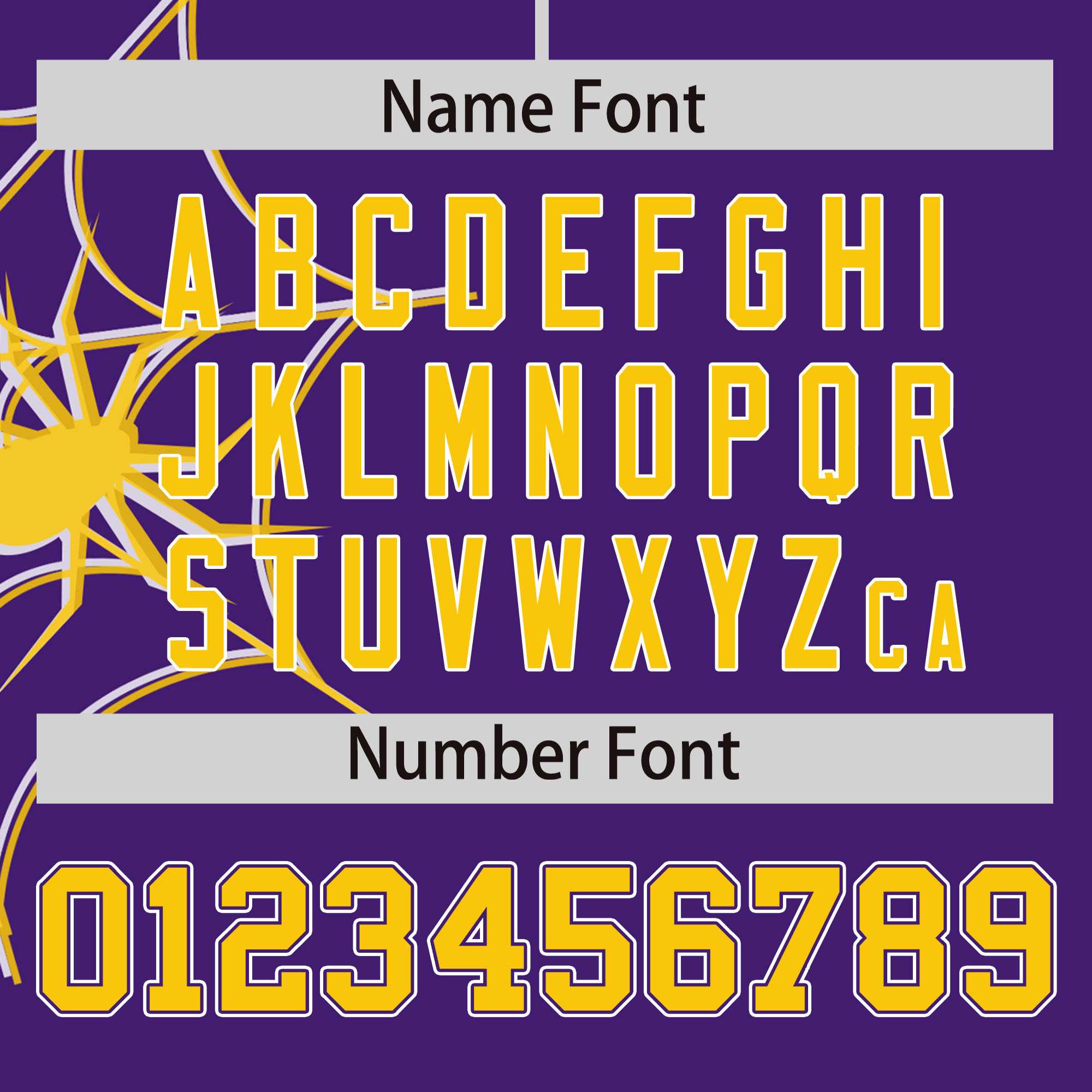 Custom Purple Gold Spider Web Pattern Raglan Sleeves Authentic Baseball Jersey