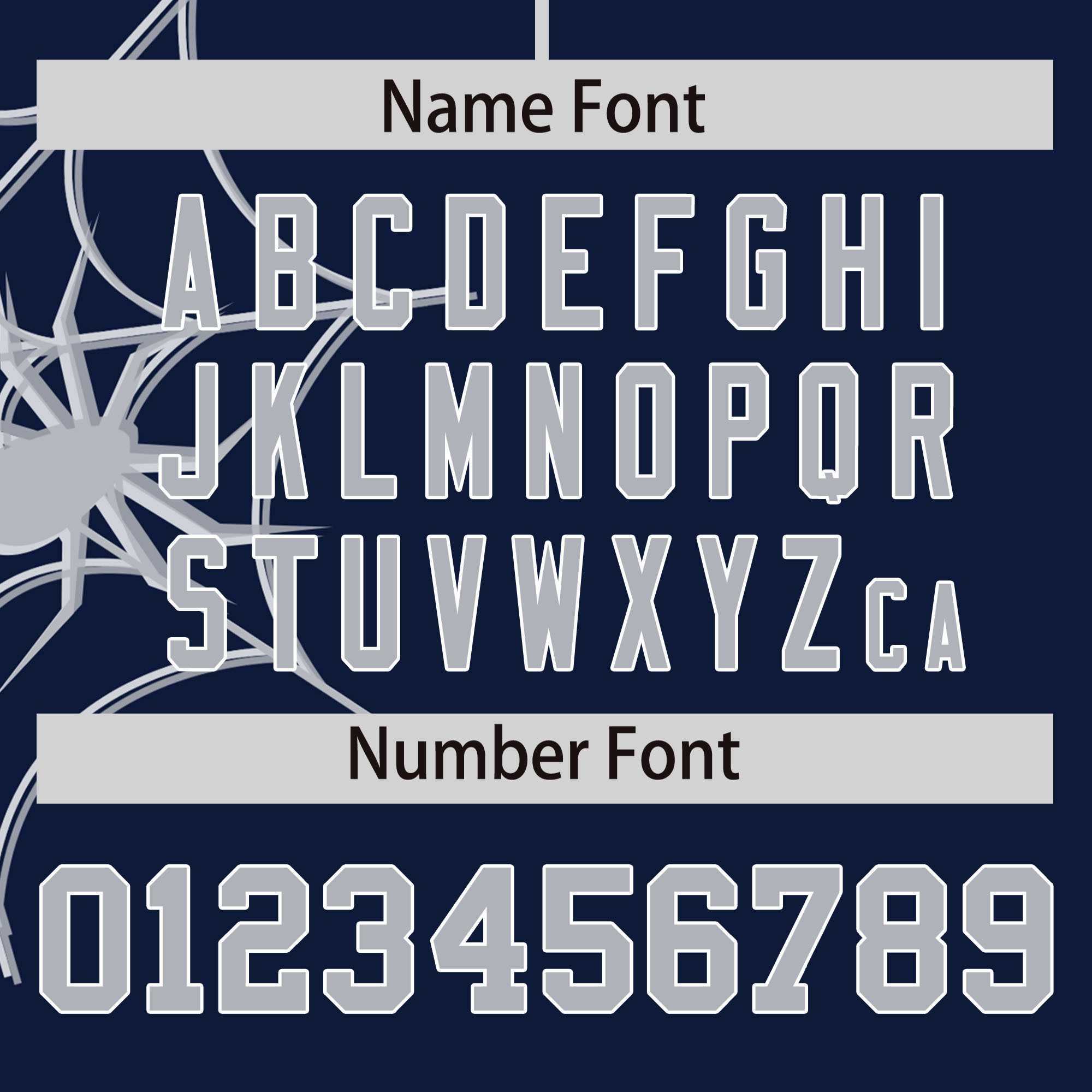 Custom Navy Gray Spider Web Pattern Raglan Sleeves Authentic Baseball Jersey