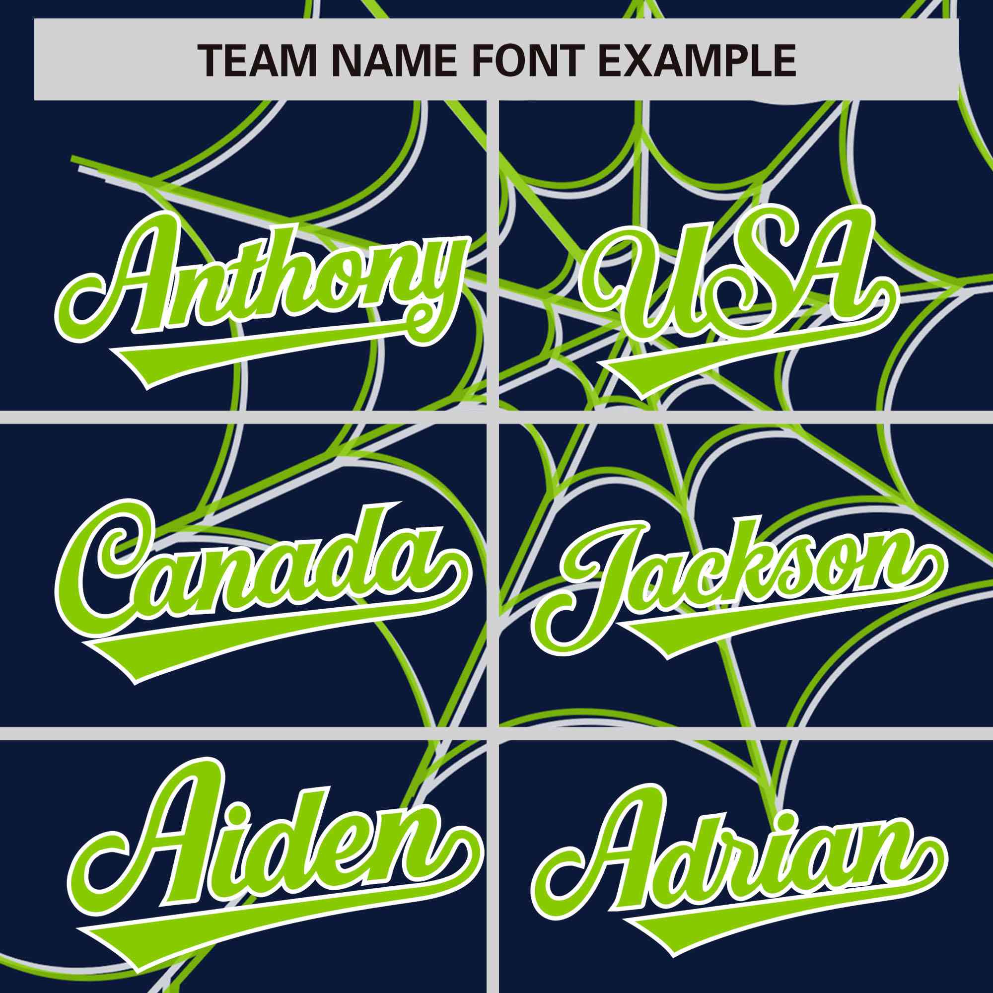 Custom Navy Neon Green Spider Web Pattern Raglan Sleeves Authentic Baseball Jersey