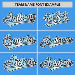 Custom Powder Blue Demiboy For Pride Month Classic Style Authentic Baseball Jersey