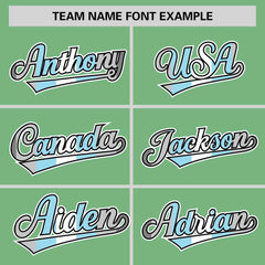 Custom Light Green Demiboy For Pride Month Classic Style Authentic Baseball Jersey