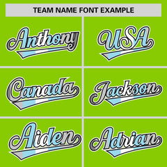 Custom Neon Green Demiboy For Pride Month Classic Style Authentic Baseball Jersey