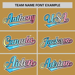 Custom Old Gold Genderflux For Pride Month Classic Style Authentic Baseball Jersey