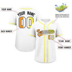 Custom White Maverique For Pride Month Classic Style Authentic Baseball Jersey